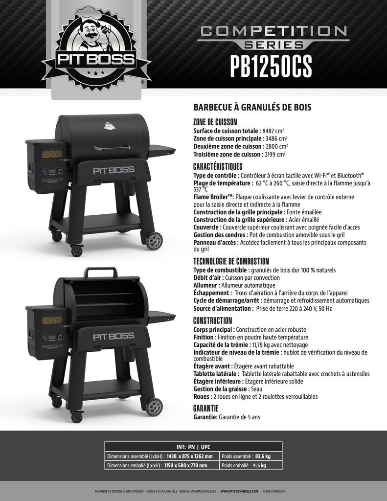 Pit Boss - 1250CS