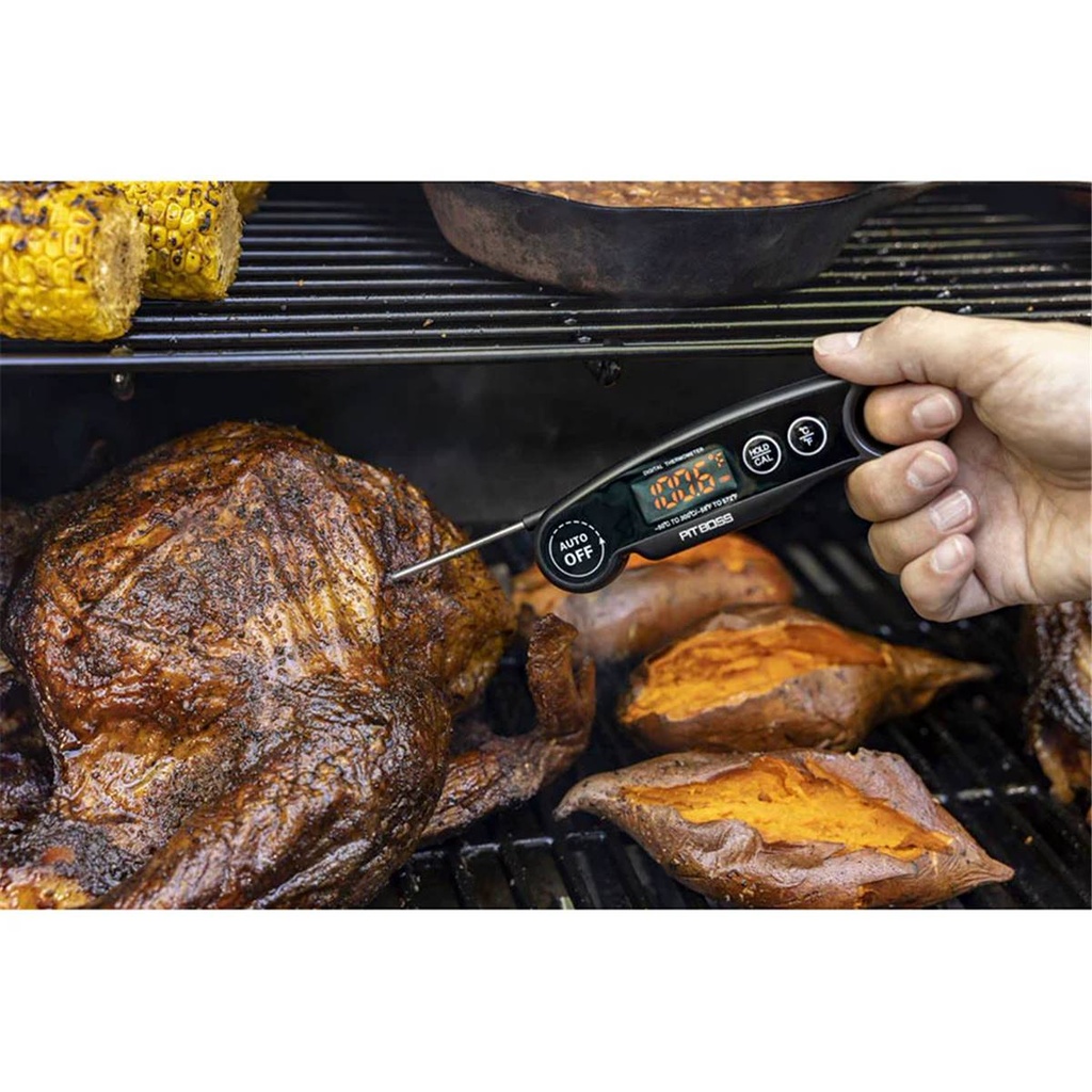 PIT BOSS - NEW! PB BBQ Pit Master Kit (inclus: Griffe à viande x2, Pince à membrane de RIB, Thermomètre à viande sans fils , 10 gants en nitrile, bouteille à spray,  couteau à Brisket, et son étui, couteau à découper x2 et étuis 