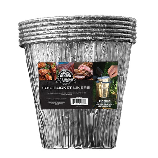 [40201] Pit Boss - Foil Bucket Liner - 6 Pack